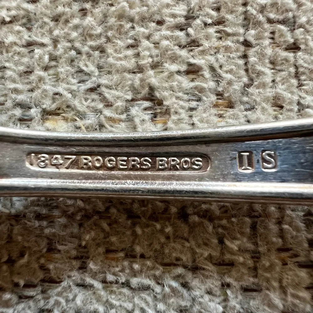 Vintage 1847 Rogers Bros Adoration Silverplate Child Fork and Spoon Set IS 1939